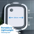 thumbnail image 6 of AquaPure – Fruit and Vegetable Washing Basket, Foldable Chopping Board with Draining Plug, Plastic, 6 of 6