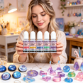 thumbnail image 4 of VELIMO 2026 New Uv Resin Colorants Liquid Epoxy Resin Dye Epoxy Resin Colorants for Jewelry Making Paint Art Crafts 10 Ml/0.35Oz 5 Color, 4 of 7