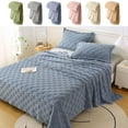 thumbnail image 1 of Dvkptbk Cotton Bed Blanket Cotton Thermal Throw Blanket Lightweight Bed Throw Breathable Premium Soft Comfortable Machine Washable Blanket for All Season, 1 of 9