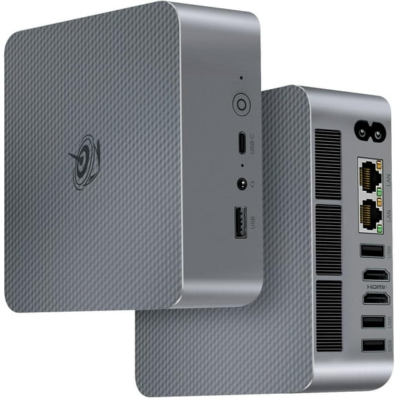 Beelink EQi12 Mini PC, Intel Core i5-1235U (up to 4.4GHz) 10C/12T, Mini Computer 16GB DDR4 3200MHz 500GB PCIe4.0 SSD, Dual HDMI Display 4K 60Hz/WiFi6/BT5.2/HTPC/NPU/AI