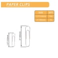 thumbnail image 2 of 220 Clips De Papel Plateados De Tamaño Mediano Y Gigante (1,3 Pulgadas Y 2 Pulgadas), Clips De Oficina, Con Caja De Almacenamiento En Cada Tamaño Para Un Fácil Almacenamiento, 2 of 5
