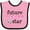 Pink and Black, variant on Inktastic Future Soccer Star Girls Girls Baby Bib
