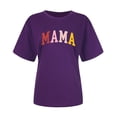 thumbnail image 4 of Fiudx Ofertas Del Día Moda Mujer Casua Impresión Jersey Manga Corta Camiseta Tops Blusa, 4 of 4