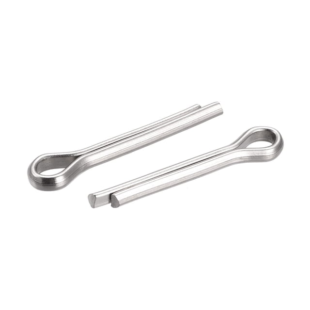 Unique Bargains Pince à Goupille Fendue 4x20mm 316 Raccord de Fixation à Clip en Acier Inoxydable, Argent 4Pack