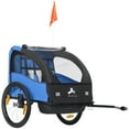 thumbnail image 1 of Aosom 2 Seat Bike Trailer for Kids, Baby Stroller with Storage Bag, Blue, 1 of 10