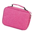 thumbnail image 4 of KLKCMS Deluxe Polyester Fabrics Pencil Case For Colored Pencils - 72 Slot Pencil Holder Rose Red, 4 of 7