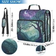 thumbnail image 2 of FORMRS Zipper Binder with Shoulder Strap 2-inch Ring 500 Sheet Capacity File Bag, Moonlight Forest, 2 of 5
