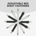 14PCS Heavy Duty Sheet Straps, Adjustable Elastic Bed Holder with