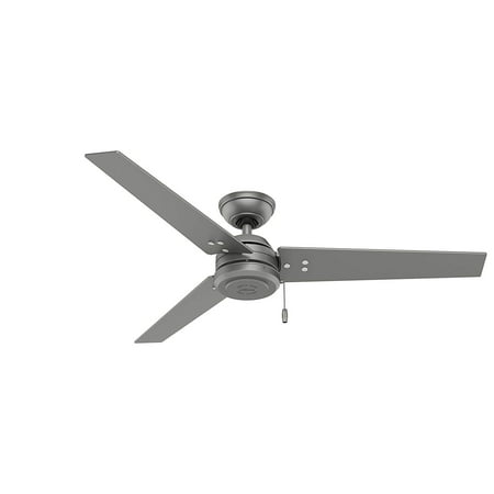 Matte Silver Ceiling Fan - Hunter 52