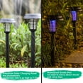 thumbnail image 4 of Topboutique 2 Pcs Solar Bug Zapper, LED Mosquito Killer Outdoor Solar Powered Bug Zapper Light Lamp,Waterproof Mosquito Zapper for Indoor and Outdoor Use,Black, 4 of 8