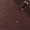 thumbnail image 3 of POLICE  Ostrich Polo Faux Leather Messenger Bag- Brown, 3 of 4