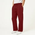 thumbnail image 2 of Qopobobo Trousers For Men Men's Cargo Jogger Pants Sport Lightweight Casual Pants with Multiple Pockets Adjustable Drawstring Waist Wine,L, 2 of 7