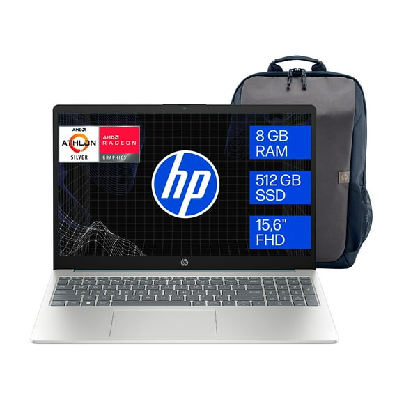 Laptop HP 15-fc0212la AMD Athlon 8GB RAM 512GB SSD FHD