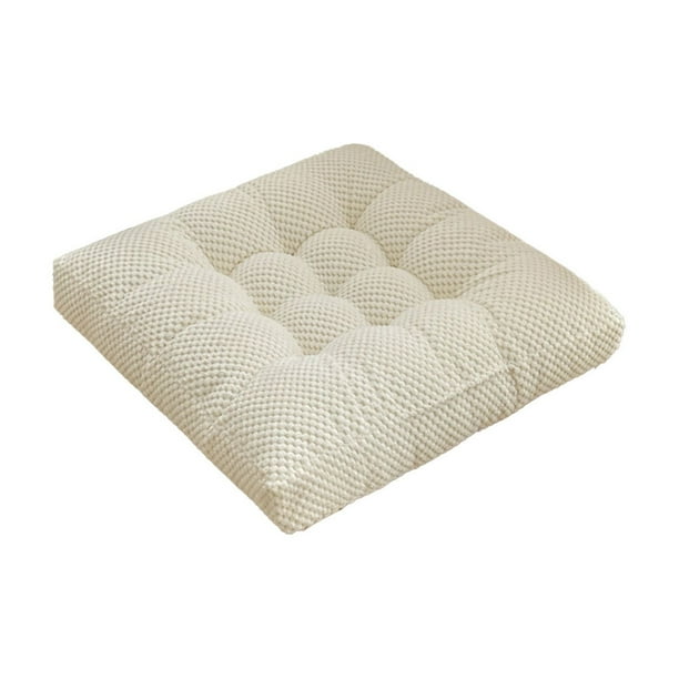 Sofa Vama Ropa de Cama Cojín de terciopelo grueso para silla, sofá, ventana flotante, tatami, asiento de coche, futón para arrodillarse, lavable, tamaño 17,72 x 17,72 pulgadas for Navideño