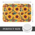 thumbnail image 2 of Balery Colorful Bohemian Sunflower Felpudo de franela, resistente a las manchas y a la decoloración, para uso interior y exterior, fácil de limpiar, 40 x 60 cm, 2 of 7