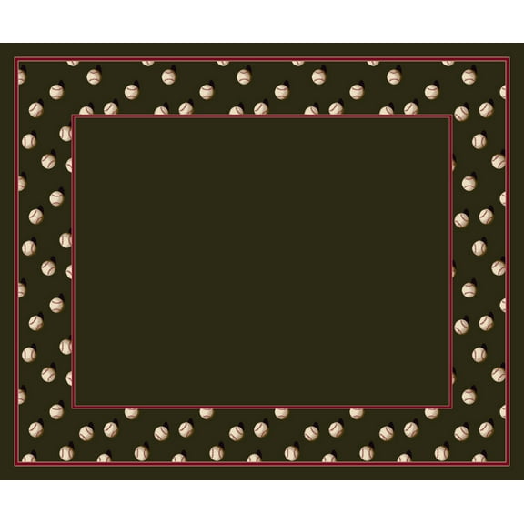 Milliken Design Center Area Rug SLIDER OLIVE Slider Olive Bulbs Leaves 7' 8" x 10' 9" Rectangle