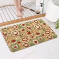 thumbnail image 4 of Pioneer Flower Floral Print Pattern Bathroom Rugs Mat, Non Slip Microfiber Bathroom Rug with Rubber Backing, Soft Mats for Bathroom Floor Tub Shower, 17"x27", 4 of 5