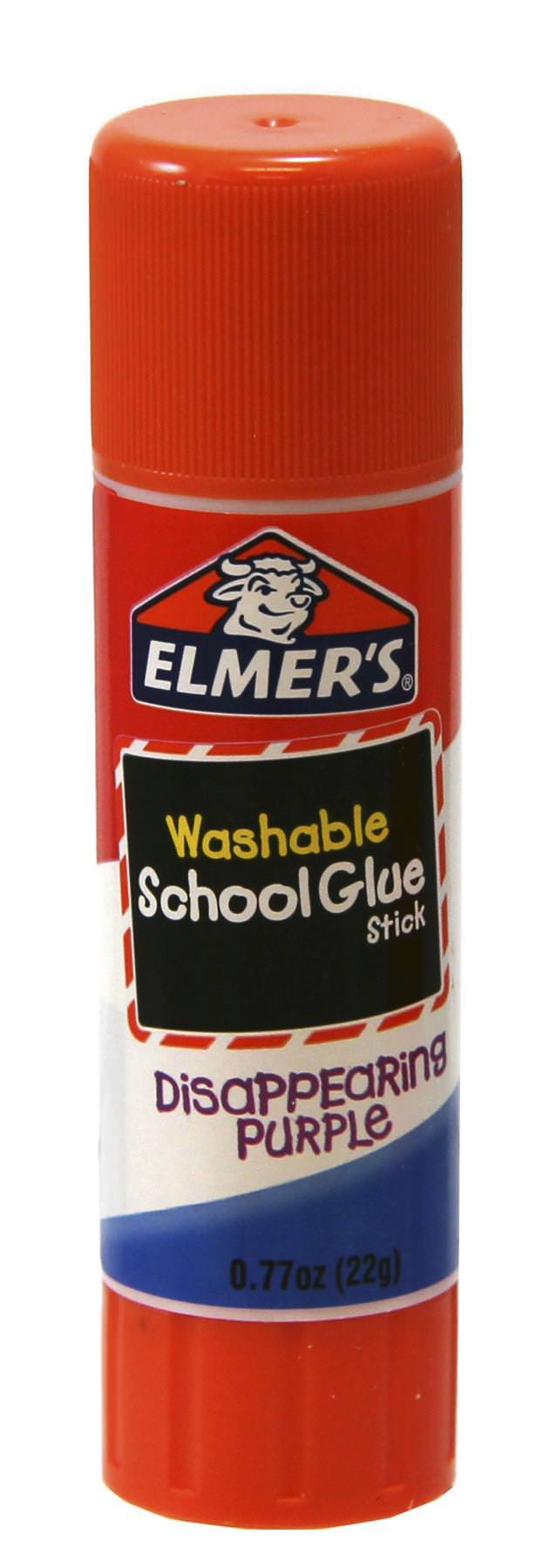 Elmer's Disappearing Purple School Glue Sticks, Washable, 22 Gram, 12 Count