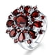 thumbnail image 1 of Anillo con incrustaciones de rubí Anillo de compromiso europeo y americano con incrustaciones de diamantes para mujer, 1 of 5