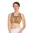 thumbnail image 3 of Effete Feline Claw Marks Scratch Sports Bra (AOP), 3 of 4