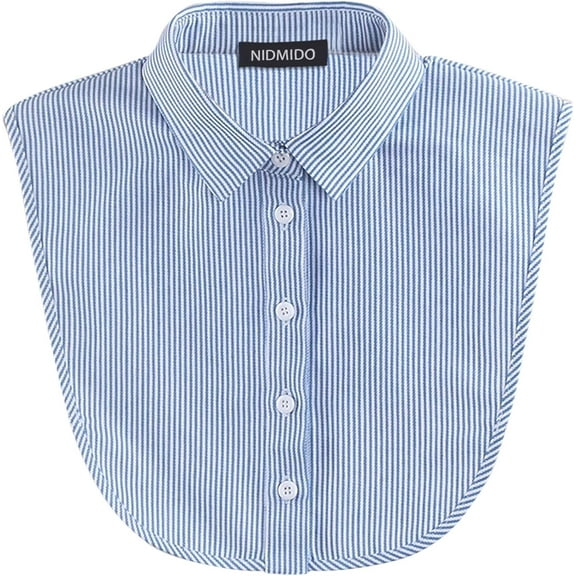 YooGuoGuo Striped Detachable Collar Half Shirt Blouse Dickey Collar Elegant for Women Girls