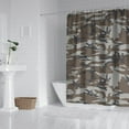 thumbnail image 2 of Military Camo Shower Curtain 72x72 Inch - Tactical Army Woodland Camouflage Waterproof Bathroom Curtain with 12 Hooks, Fade-Resistant Polyester Quick-Dry Machine Washable for Home Hotel Outdoor, 2 of 5