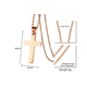 thumbnail image 2 of Clásico Hombres Mujer Acero Inoxidable Crucifijo Cruz Colgante Religioso Collares Xtellar bronce, 2 of 4