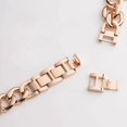 thumbnail image 2 of 38/40/41mm Cool Women Chain Metal Smartwatch Bands Compatible for Bands Se Series 5 Series6 Man Durable Adjustable Watch Band Compatible for 7/ 6/5/4/3/2/1-Rose Gold, 2 of 4