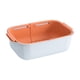 thumbnail image 1 of Cesta de drenaje telescópica multifuncional plegable retráctil sobre el fregadero colador de fregadero de cocina de doble colador plegable Naranja Gloria Cesta de drenaje, 1 of 9