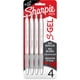 thumbnail image 5 of Sharpie S-Gel Pen, Barril Blanco, Punta Media, 0,7 Mm, Tinta Negra, Paquete De 4, 5 of 5
