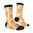 thumbnail image 3 of Uemuo Tasty Toasts Pattern Women's Crew Socks, Soft Durable Breathable Moisture-Wicking with Odor Control Cotton socks, 3 of 9