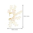 thumbnail image 2 of 1Pc Bridal Exquisite Ear-cuff Decorative Ear Clip Fake Pearl Ear Decor (Golden), 2 of 8