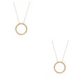 thumbnail image 2 of Collar de moda Qarigey Joyería Estética Redonda Oro Colgantes Elegantes, 2 of 6