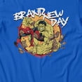 thumbnail image 3 of Marvel Spider-Man Brand New Day Men's Hulk Retro Comic T-Shirt (Royal, S-XXXL), 3 of 4