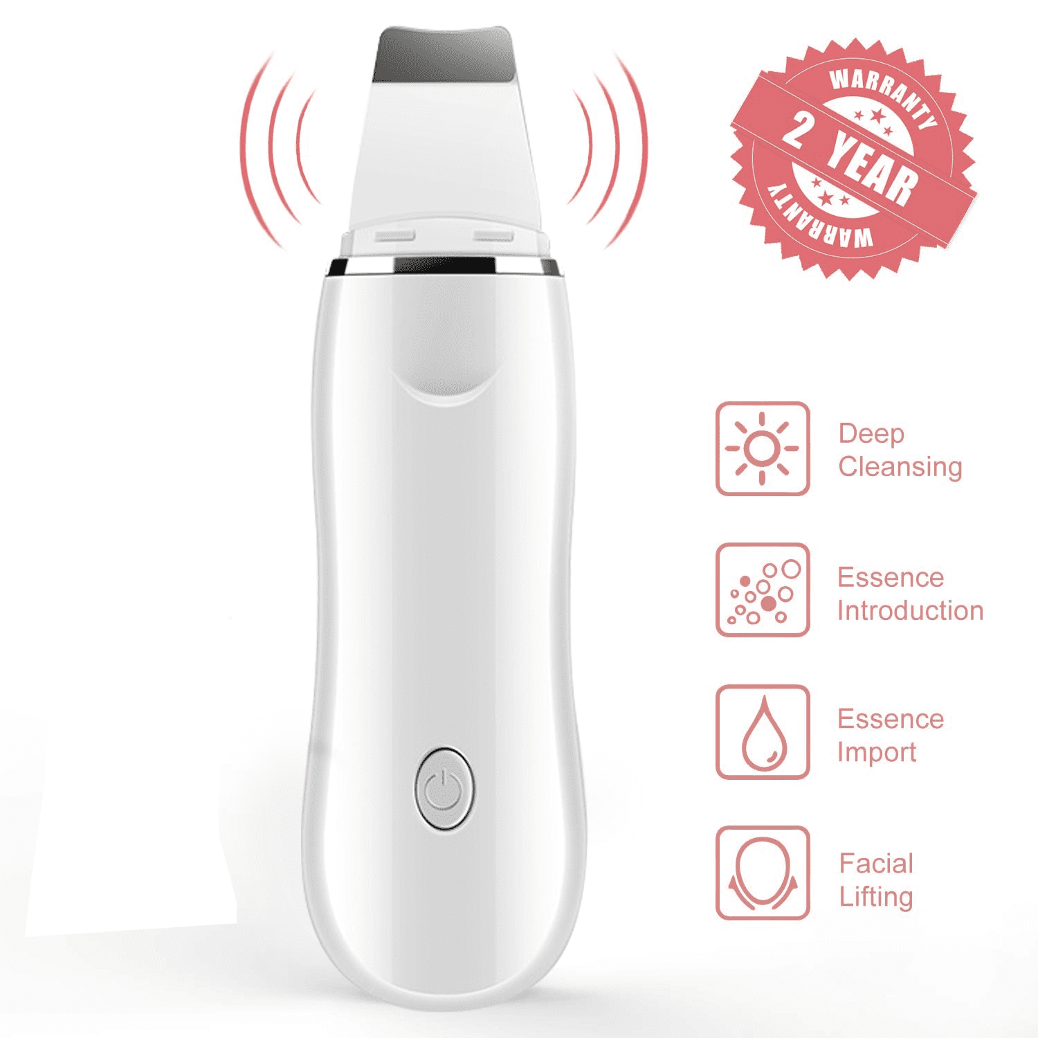 Skin Scrubber,Skin Spatula, Blackhead Remover Pore Cleaner with 3 Modes