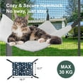 thumbnail image 7 of Catio Outdoor Cat Enclosure with Tunnel, 2 in 1 Outside Pet Playground Include 1 Catio and 1 Tunnel, Cat Enclosure with Cats Hammock and Waterproof Cover, Indoor Outdoot Cats Cage with 2 Door, 7 of 7