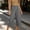 Gray#07, variant on Yteetum Women's Cotton Capris Summer Elastic Waist Wide Leg 3/4 Capri Pants with Button Pockets Casual Solid Loose Lightweight Comfy Lounge Trousers Beach Vacation Clothes