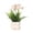 C, variant on Artificial Ceramic Orchid Floral Decor, Lifelike Faux Flower Arrangement, Easter Decor, Decorative Centerpiece for Living Room, Desktop, Entrance and Modern Home Decoration, 3*9.4in, B