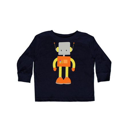 

Inktastic Cute Robot Little Robot Smiling Robot Gift Toddler Boy or Toddler Girl Long Sleeve T-Shirt