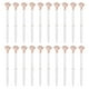 thumbnail image 1 of Bolígrafos de punta de diamante retráctiles Uxcell al por mayor, 20 piezas, bolígrafos de tinta negra metálica para estampado de escritura para bodas, oficina, blanco, 1 of 7
