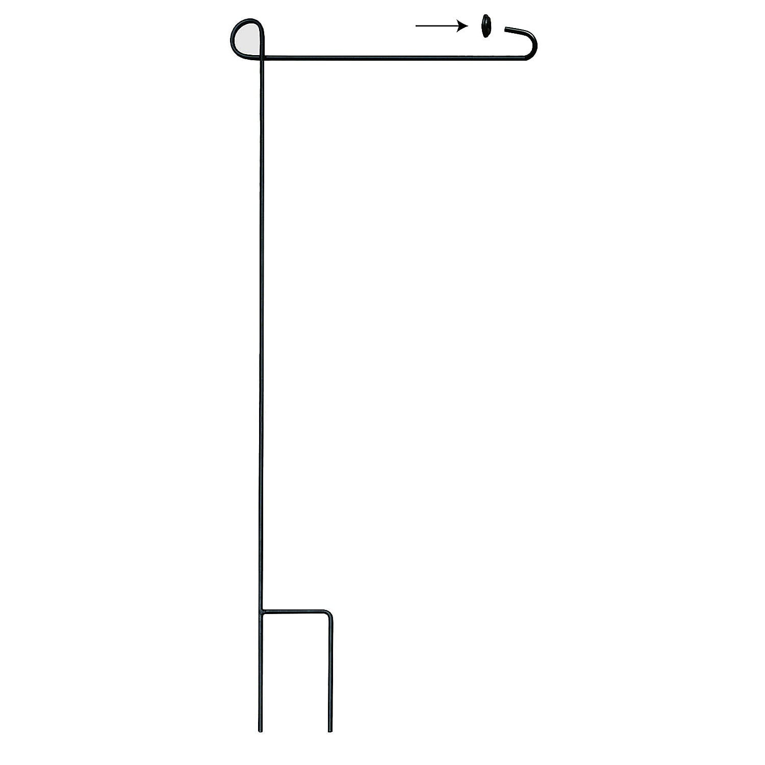 Evergreen Flag Elegant Sturdy Metal Garden Flag Stand - 18" Long x 44" High