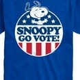 thumbnail image 3 of Peanuts - Snoopy Go Vote - Men's Short Sleeve Graphic T-Shirt, 3 of 6
