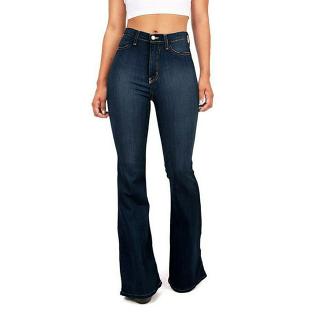 crisis Generally speaking Ownership Women's High Waist Plus Size Bootcut Denim Jeans Skinny Flare Stretchy Pants  - Walmart.com