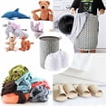 thumbnail image 5 of Polyester Canvas Laundry Hamper, Linen Fabric Storage Bin With PE Environmental Protection, Easy Clean Large Basket For Kids Room Storage, Home Decor (Waterproof), 5 of 5