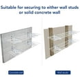 thumbnail image 6 of 2-Pack 1x4ft 12-inch-by-48-inch Wall Shelf Garage Storage Rack Wall Mounted Floating Shelves, White, 6 of 14
