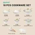 thumbnail image 2 of Piece Ceramic Nonstick Pots and Pans Set- Cookware Non Stick Set, Healthy Kitchen Cooking Set w/Frying Pans Set, Dishwasher , PFAS PTFE PFOA PFOS, 2 of 7