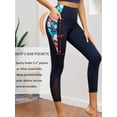 thumbnail image 5 of As Rose Rich Women Workout Leggings 2 Side Pockets 7/8 Length Yoga Pants Swim Tights, S, 5 of 9