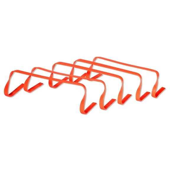 Flat Speed & Agility Training Hurdles (Set of 5, Orange)