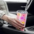 thumbnail image 6 of Valentine''s Day Tumbler 20 Oz with Handle and Straw - Insulated Stainless Steel Skinny Cup with Pastel Hearts Design, Cute Birthday Gift for Women, Girls, Friends, Lovers, 6 of 6