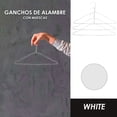 thumbnail image 4 of JAUZ IMPROVEMENT Pack 20 Ganchos Blancos con Muescas Perfectos para Organizar tu Ropa (J0287), 4 of 4